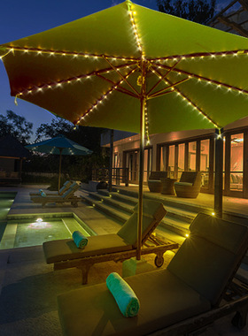 72LEDS Solar Light String Umbrella Light For Holiday Seaside
