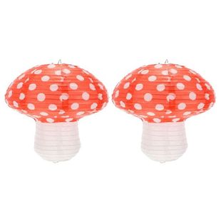 Stylish Forest 2Pcs Delicate Hanging Mushroom Lantern