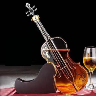 Creative high-end violin decanter wine whisky decanter bottl