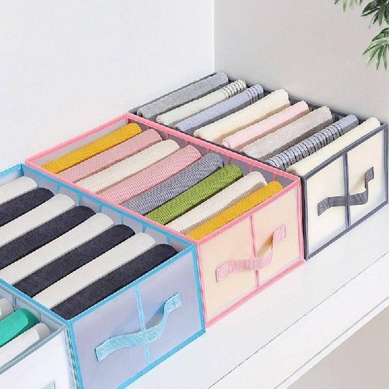 Closet Storage Organizers For Clothes Jeans Compartment - 实物图