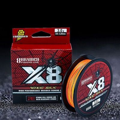 8 Strands 100M Braided Fishing Line Multifilament Carp