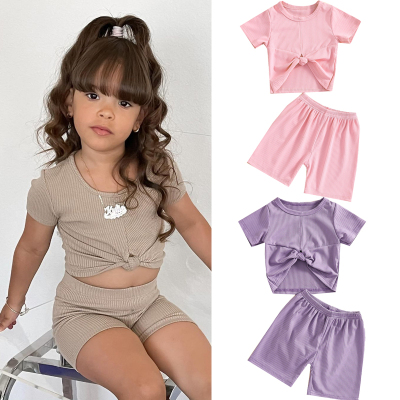 FOCUSNORM 3 Colors Summer Baby Girls Clothes Sets Outfits 1-
