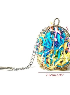 Mainan Penghancur Burung Baja Nirkarat Wadah Penggantung