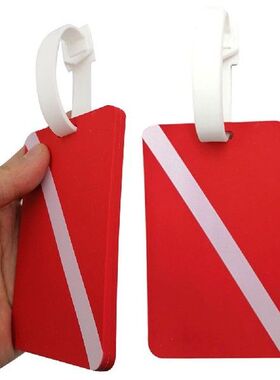 Scuba Diving Silicone Luggage Tag Travel Baggage Diver