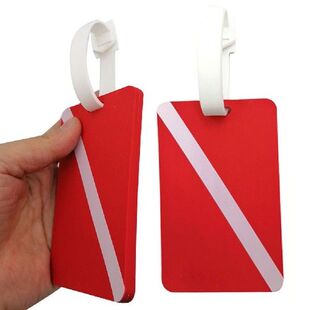 Scuba Diving Silicone Luggage Tag Travel Baggage Diver