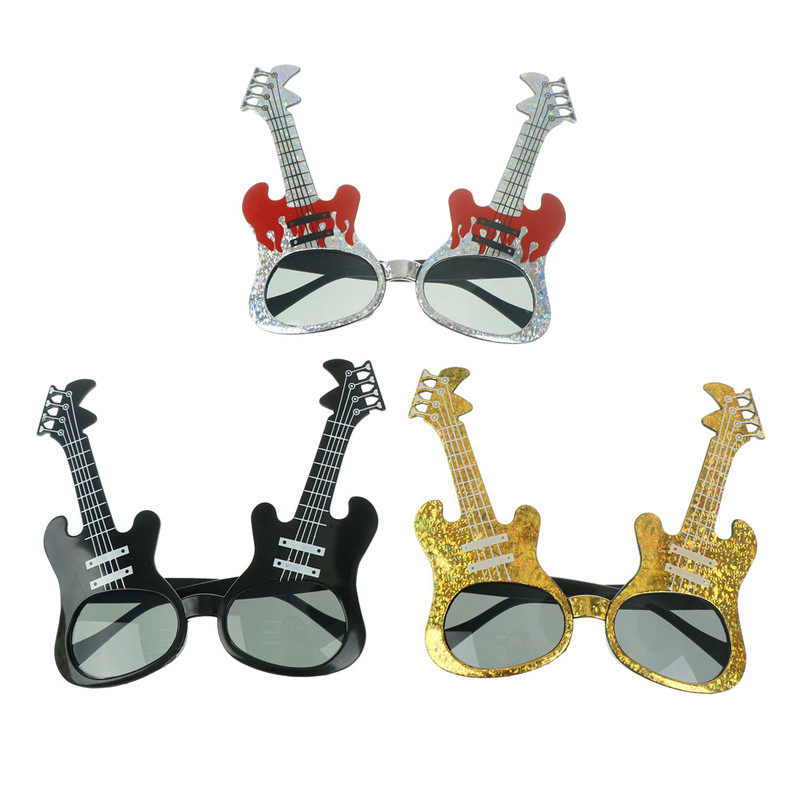 2019 rock guitar glasses funny sunglasses kids adults bar