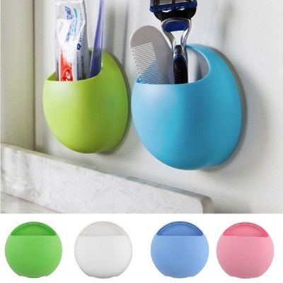 Toothbrush Holder Toiletries Toothpaste Holder Wall Suction