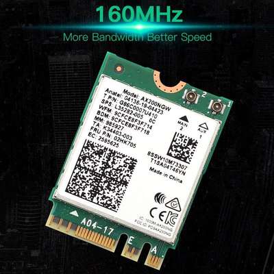 Dual band 802.11ax WIfi 6 For Intel AX200 NGFF M.2 KEY E Wi