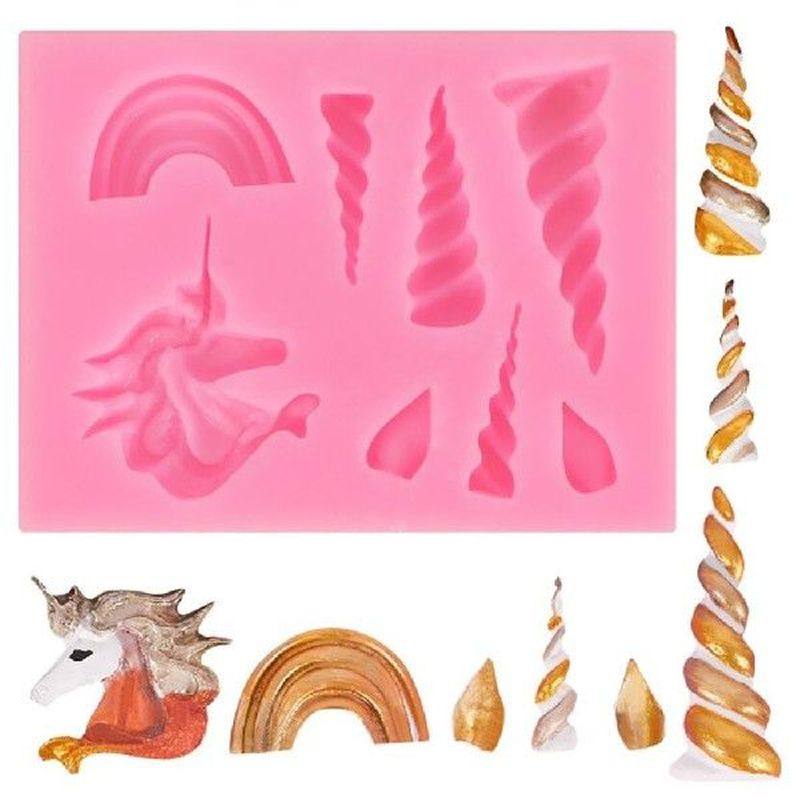 cake tools unicorn cloud horn ear silicone mold decorating