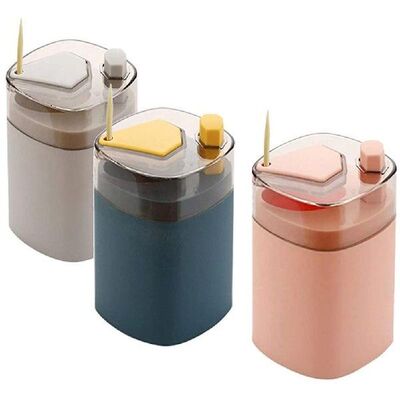 3 Pcs Toothpick Holder Dispensers Pop-Up Automatic Tooth