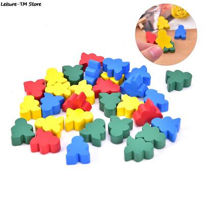 30pcs Wooden Chess Standard Size For Meeple Carcassonne