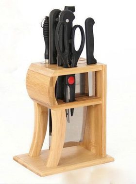 New Arrive Nature Bamboo Knife Holder Multi-function