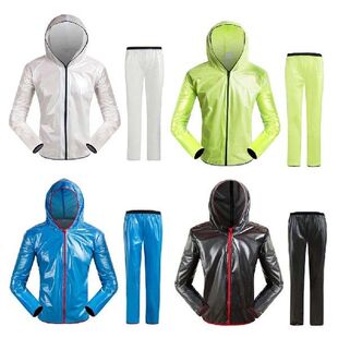 Women Men Cycling Raincoat Jacket Waterproof Bicycle Road
