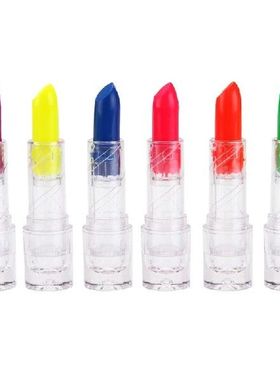 6 Pcs Neon UV Lipsticks 6 Colors Neon UV Lipstick