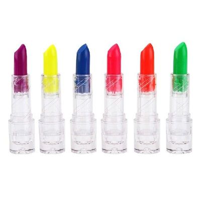 6 Pcs Neon UV Lipsticks 6 Colors Neon UV Lipstick
