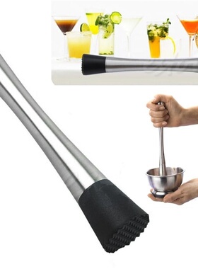 Stainless Steel Cocktail Muddler Bar Mixer Barware Mojito