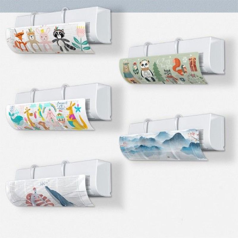 Adjustable Air Conditioning Cover Wind Deflector Windshield