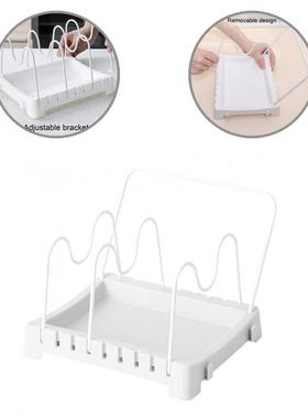 Retractable Pot Lid Rack Stainless Steel Spoon Holder Shelf