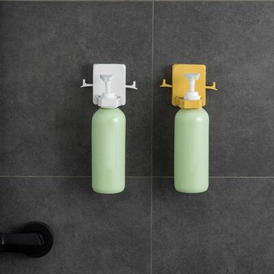 Wall Mounted Self-Adhesive Shampoo Bottle Shelf Liquid Soap