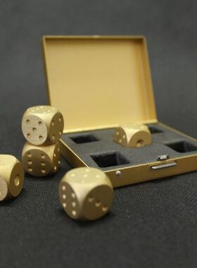 5pcs Dice Case Aluminum Whiskey Stones Rocks for Drinks