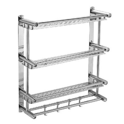 Stainless Steel 3 Layers Bathroom Shampoo Shelf Show Room