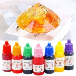 7 Pcs/set 10ml Food Grade Dyeing Pigment Slime Crystal Mud