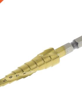 HSS Spiral Grooved Step Cone Drill Bit 1/4
