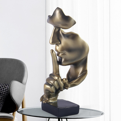 Resin Desktop Statues Decor Abstract Character Sculptures