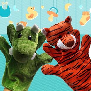 Fidget Plush Toy Animal Hand Puppet Educational Puppets