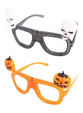 K1MF Halloween Kacamata Menyala Bingkai Kacamata Kerajinan
