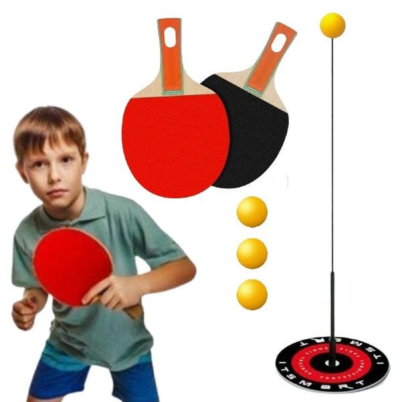 Elastic Soft Shaft Table Tennis Trainer Portable PingPong