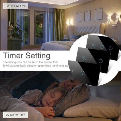 Wifi Smart Light Switch Domotica Glass Screen Touch Panel