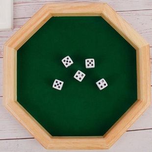Wooden Board Game With Dice Drinking Game Puzzle Wine Order