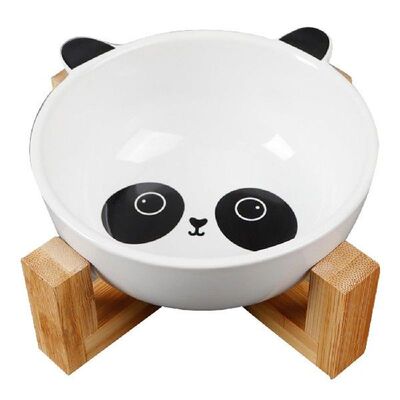 New Dog Cat Bowls  Cute Cartoon Pattern Ceramic Feeding
