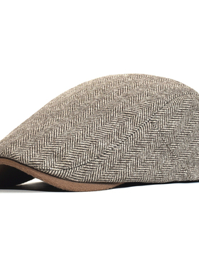 Winter Thick Newsboy Cap Men Vintage Herringbone Women Casua