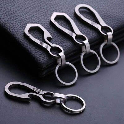 High-Quality Real Titanium Keychain Luxury Men Keychain