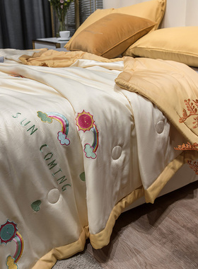 Ice Silk Summer Blanket Double Summer Washable Tencel