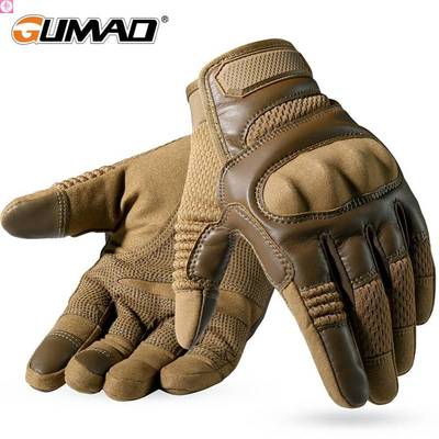 Touch Screen PU Leather Tactical Gloves Army Military Combat