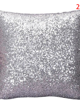 2 Pieces Sequin Pillow Case Quadrade Pillowslip Cushion