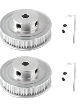 AT35 2Pcs GT2 Synchronous Wheel, Aluminum 60 Teeth 2GT
