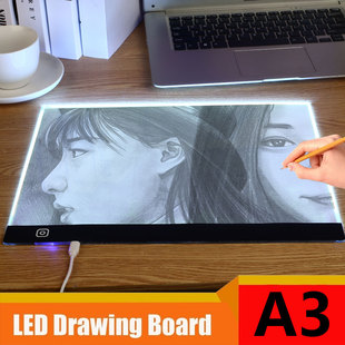 LED A3 A4 A5 USB Digital Tablet Art Portable Graphics Tablet