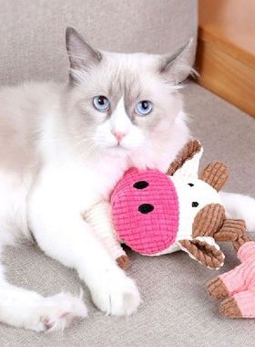 Cartoon Soft Stuffed Plush Squeaky Dog Squeakers Toy