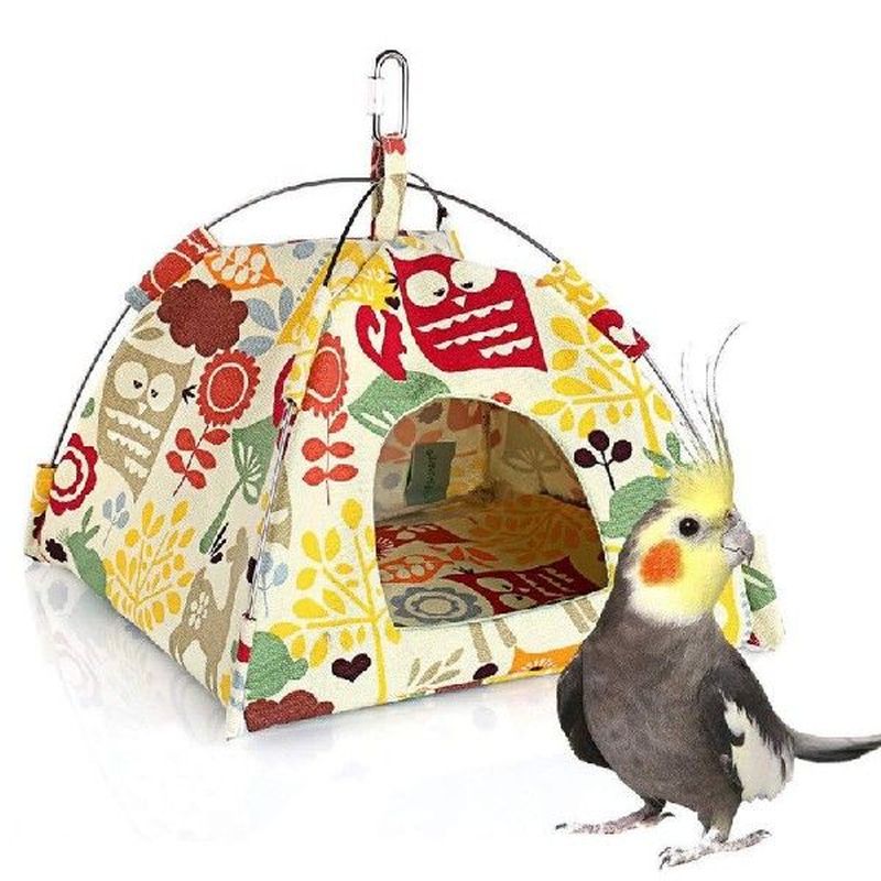 Bird Nest Hanging Cage House Bed Parrot Habitat Cave
