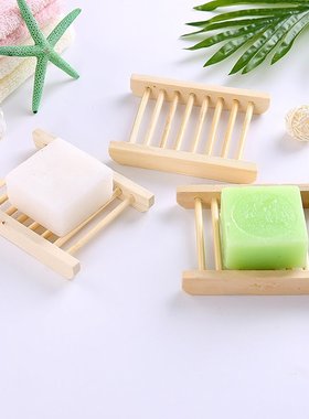 Wooden Soap Dishes Tray Holder Storage Soap Rack Plate Box