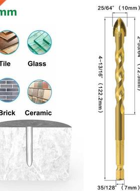 *Twisted Four-Edged Diamond Cross Hex Tile Bits Glass Cerami