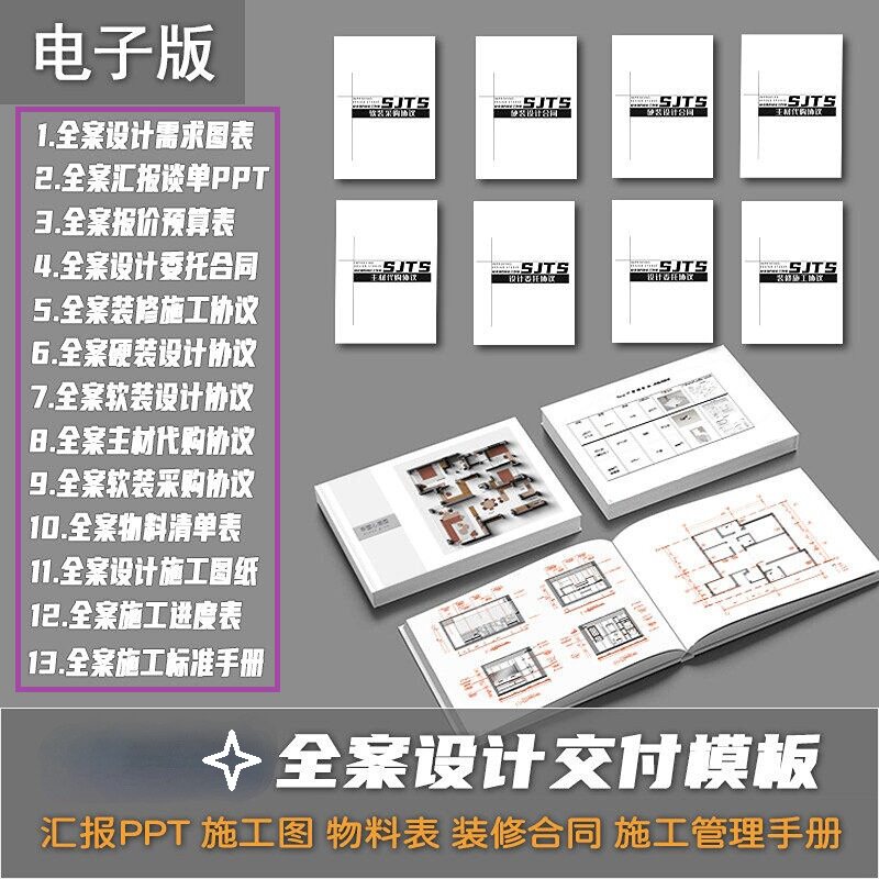 2026全案设计交付模板室内家装通用流程系统（可编辑修改）图片