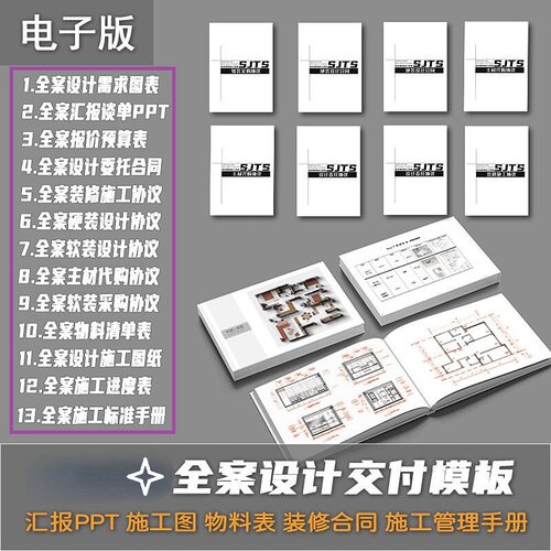 2026全案设计交付模板室内家装通用流程系统（可编辑修改）