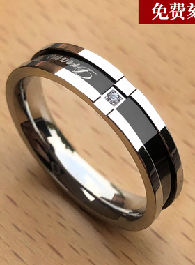 钛钢戒指男生配饰潮男戒潮人饰品单身男士食指小众高级尾戒