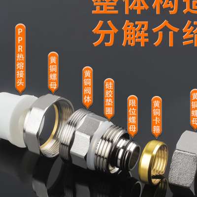 铝塑管转PPR转换接头4分6分1216/1620/2025管转接PPR水管配件大全