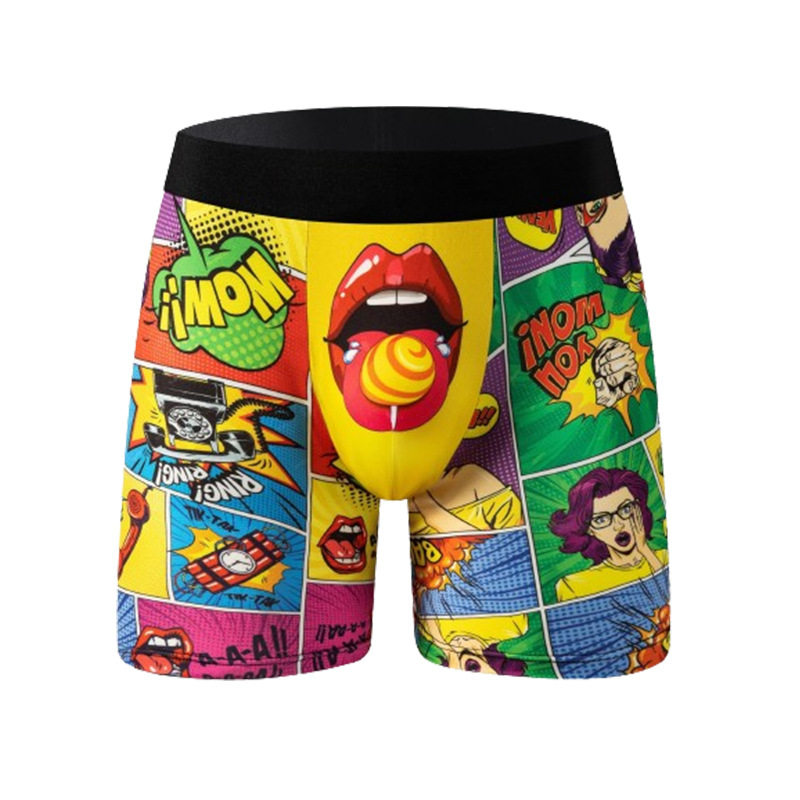 内裤男款趣味爆款男士印花透气四角内裤趣味欧美动漫3数码印花,女士内衣/男士内衣/家居服,男平角内裤,淘宝优惠券,粉丝福利购,淘宝优惠卷